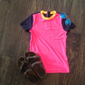 Navy blue + Pink Rashguard